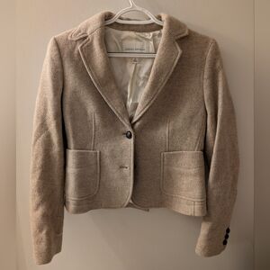 Banana Republic Women's Beige Wool Blazer